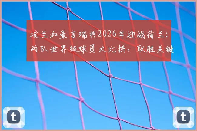 埃兰加豪言瑞典2026年迎战荷兰:两队世界级球员大比拼,取胜关键因素解析